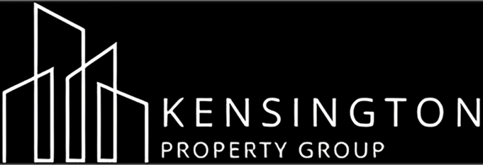Kensington Property Group logo with buildings.