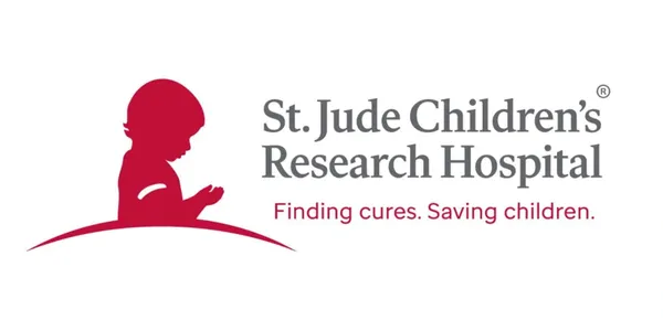 A logo for st. Jude children 's research hospital